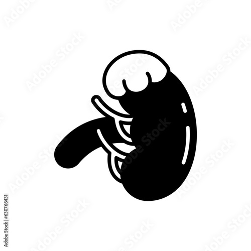 Adrenal Gland icon in vector. Illustration