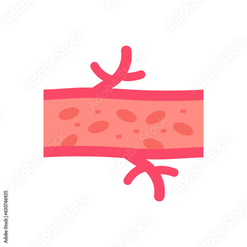 Arteries icon in vector. Illustration