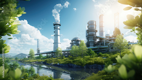 Greening the Industrial Landscape: Eco Power Factory with Low Carbon Footprint. Generative AI