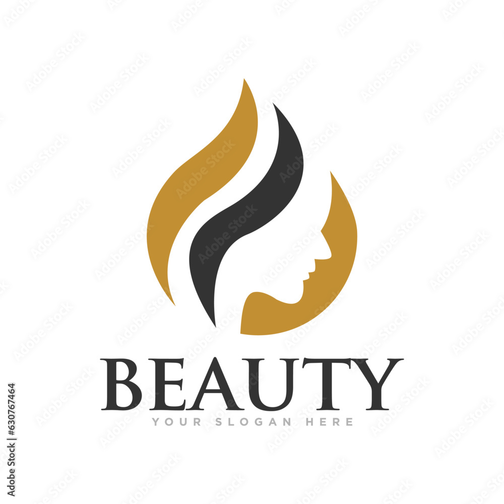 Beauty Salon Logo Design Illustration Beauty Salon Logo Design Illustration