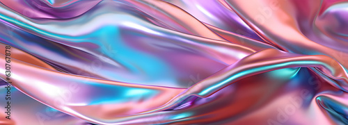 3d art background in the style of colorful curves  neon fabric luxurious drapery created with Generative AI technology