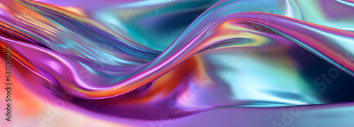 Wallpaper Mural 3d art background in the style of colorful curves, neon fabric luxurious drapery created with Generative AI technology Torontodigital.ca