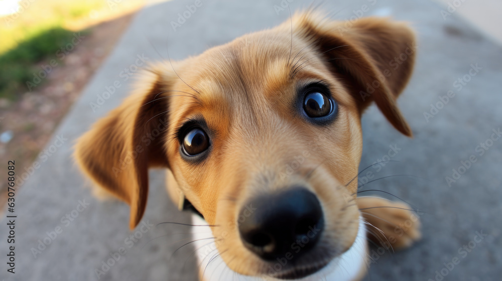 Aufschauender Hund Aufschauender Hund