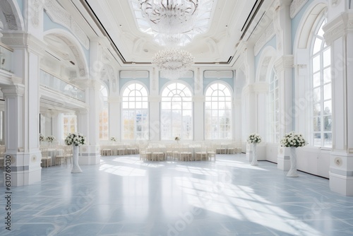 White Wedding Hall. Wedding decor. © Оксана Олейник