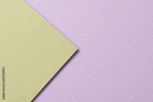 Rough kraft paper background, paper texture lilac green colors. Mockup with copy space for text.