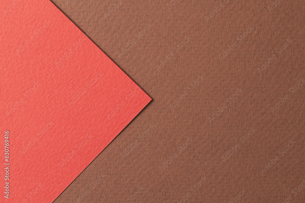 Rough kraft paper background, paper texture brown red colors. Mockup with copy space for text. Rough kraft paper background, paper texture brown red colors. Mockup with copy space for text.