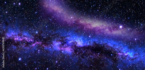 Fotografija Deep space nebula and galaxy Stars The universe is full of stars 3D illustration