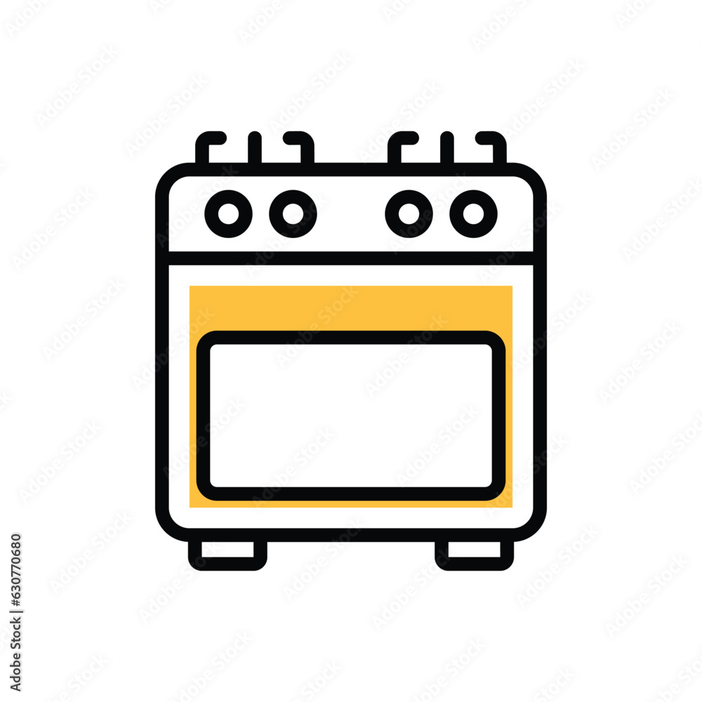 Oven icon vector stock illustration. Oven icon vector stock illustration.