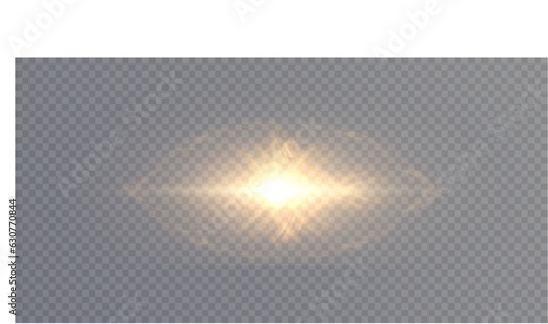 eye of sauron evil. light effect on transparent background.
