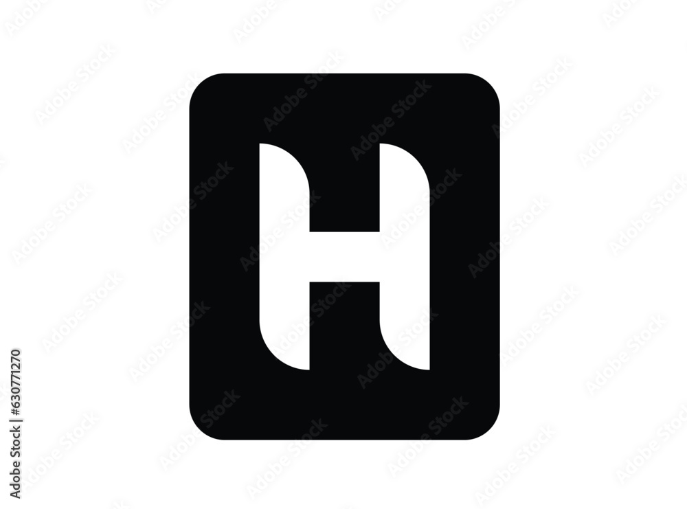 Initials H logo design. Initial Letter Logo. Innovative high tech logo template, Abstract letter H logo vector design. Curve symbol icon template. Initials H logo design. Initial Letter Logo. Innovative high tech logo template, Abstract letter H logo vector design. Curve symbol icon template.