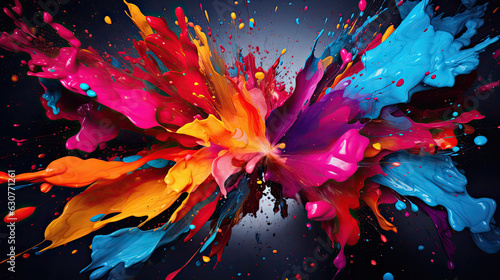 water color texture art splatter artistic wallpaper © stocker