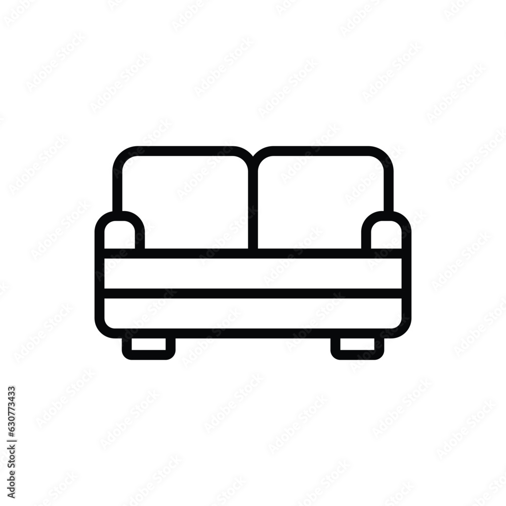 Sofa icon vector stock illustration. Sofa icon vector stock illustration.