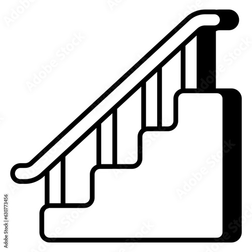 Creative design icon of stairs