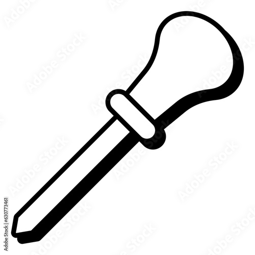 A creative design icon of ice pick photo