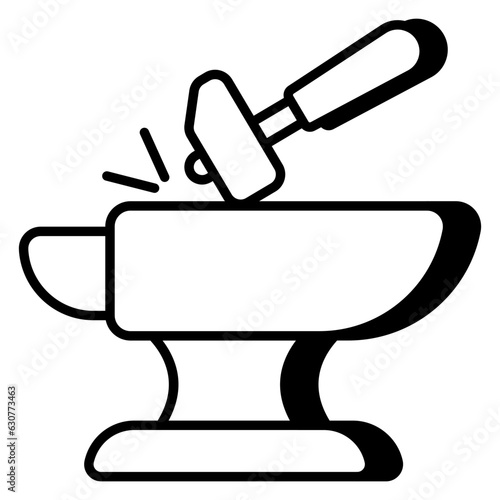 Premium download icon of cobbler hammer 