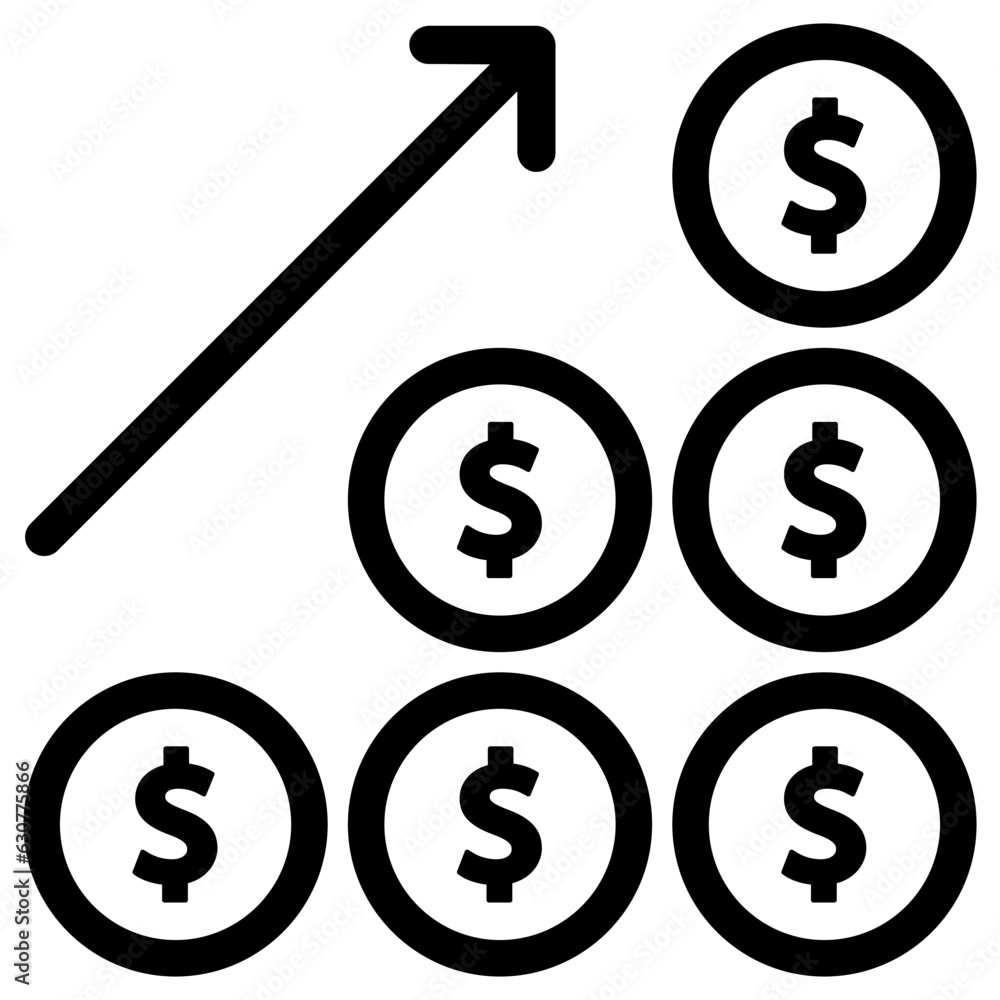 Obraz premium money and finance growth