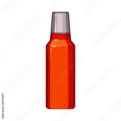 water thermos bottle cartoon. reusable blank, mockup sport, steel stainless water thermos bottle sign. isolated symbol vector illustration