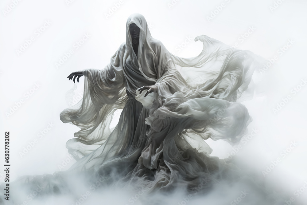 ghost figure levitating. Generative Ai ghost figure levitating. Generative Ai