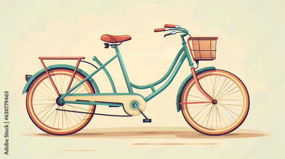 Fototapeta premium bicycle modern flat design, Outdoor activities