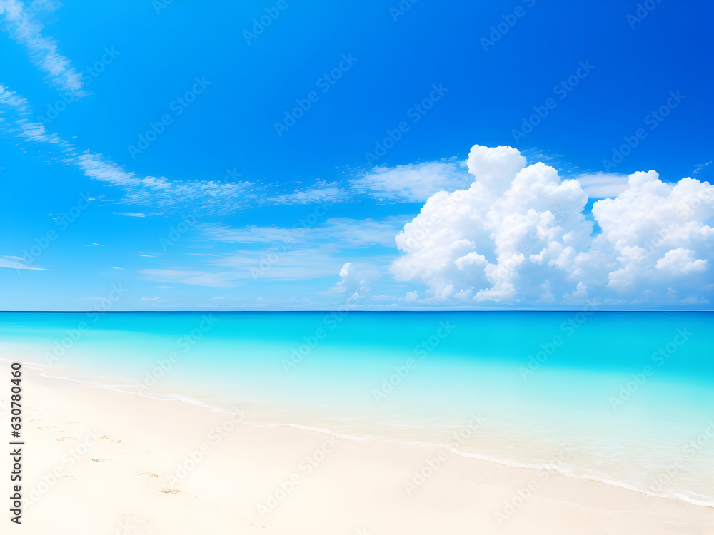 beach with sky and clouds background