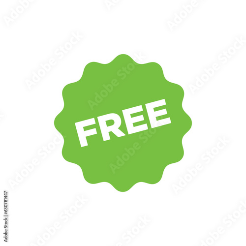 Free Label ribbon banner and label sticker badge tag advertising Vector illustration.