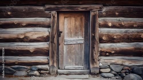 Une porte en bois d une vieille maison ancienne campagnarde