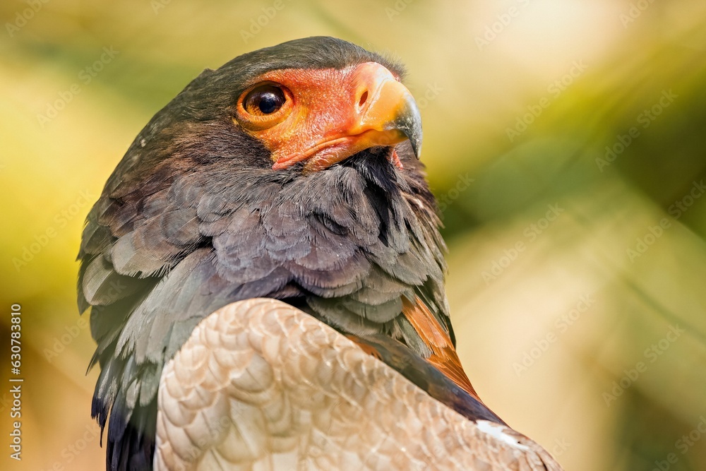 Closeup shot of a majestic bald eagle.