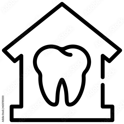 home protect teeth tooth dental dentistry healthcare simple line
