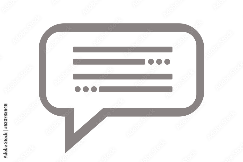 the grey speech bubble is being used for communication, communication or messaging the grey speech bubble is being used for communication, communication or messaging
