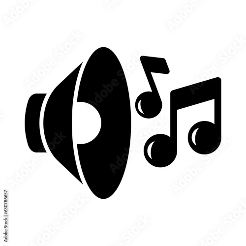 Music note icon vector on trendy style for design and print