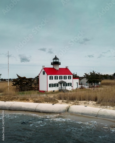 East Point Light in Maurice River Township. New Jersey, USA.