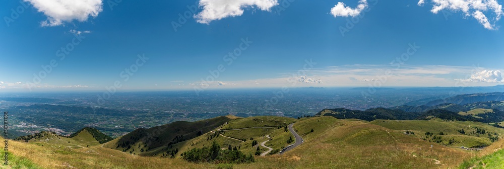 Panorama view from the Monte Grappa Memorial