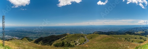 Panorama view from the Monte Grappa Memorial