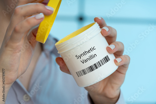 Vászonkép Synthetic Vanillin worst reputation food additives