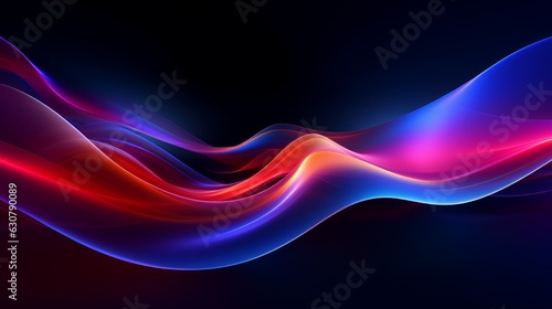 Abstract colorful waves for background