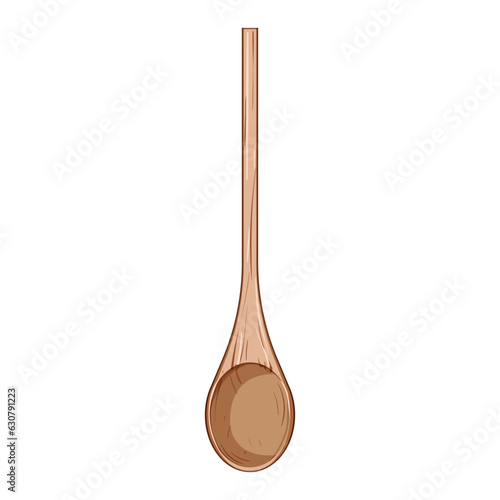 tool wooden spoon cartoon. food organic, top ladle, kitchenware utensil tool wooden spoon sign. isolated symbol vector illustration