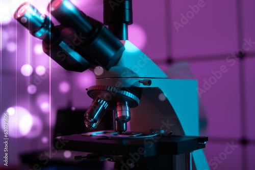 Pathology: Pathologists use optical microscopes to analyze biopsy samp photo