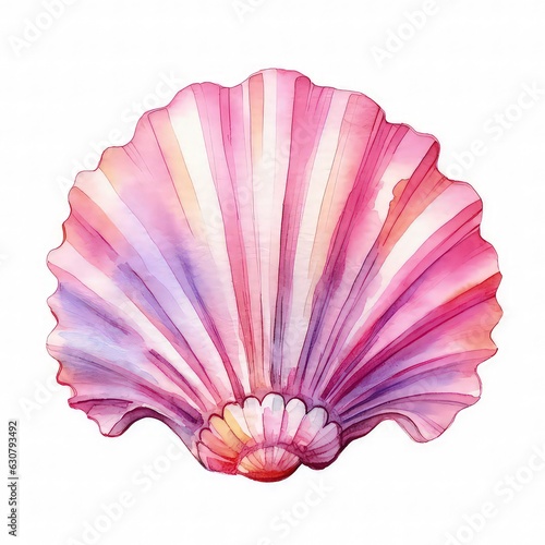 Enchanting Pink Seashell in Fairy World