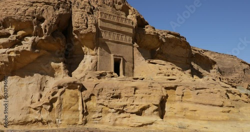 Nabataean tombs in Madain Saleh  Alula  Saudi Arabia photo