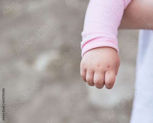 Small hand a child. © Live heavenly