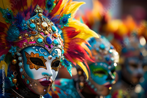 Colorful Parades: Spreading Carnival Spirit in Stunning Art