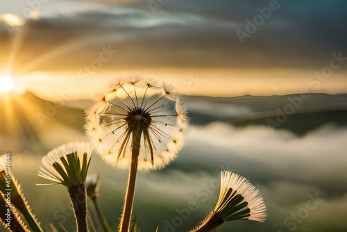 dandelion in the sky