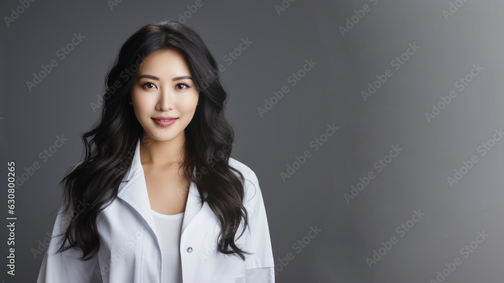 Smiling asian doctor wearing medical clothes Smiling asian doctor wearing medical clothes