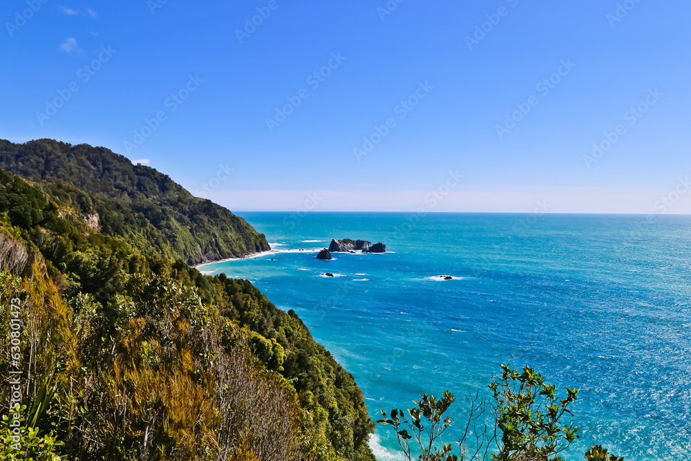 Knight point lookout Bruce Bay Haast New Zealand