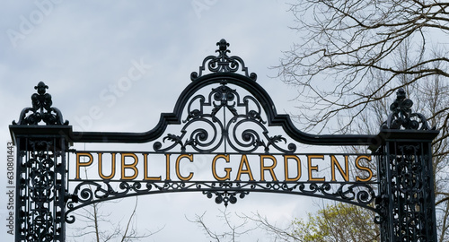 Gate sign of Public Garden