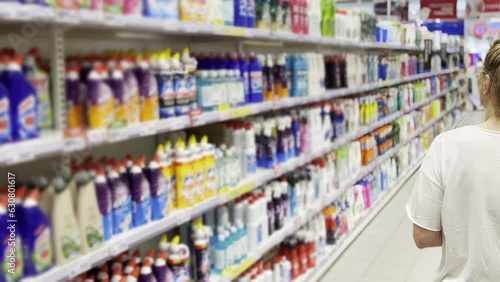 Wallpaper Mural Choosing food from shelf in supermarket,vegetables in grocery section,Grocery stores  Torontodigital.ca