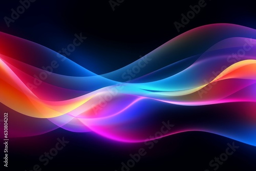 Vibrant abstract gradient line