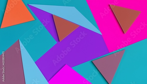 Create your impressive background with colorful geometric shapes