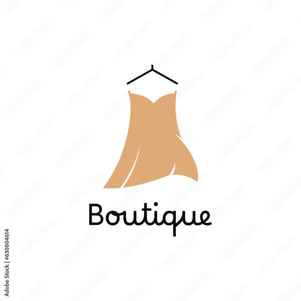 Women's Clothing Logo Template with Simple Style