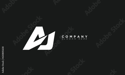 AJ Alphabet letters Initials Monogram logo JA, A and J